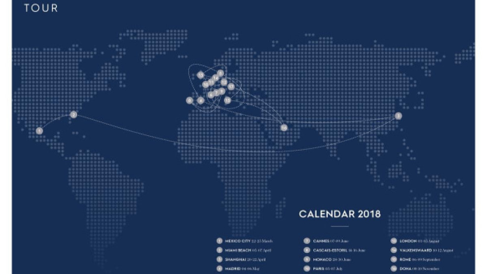 Die Stationen der LGCT und GCL 2018.